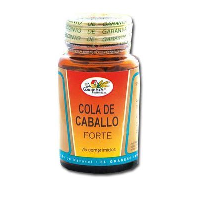 Suplemento alimenticio COLA DE CABALLO FORTE 600 mg 75 comp, diurético, artritis, próstata y obesidad.